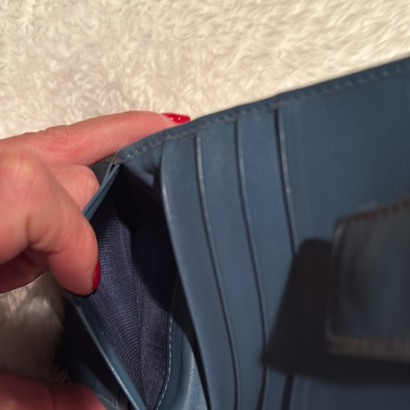 LOW START Authentic Christian Dior Denim (white washed) Wallet - Picture 7 of 9